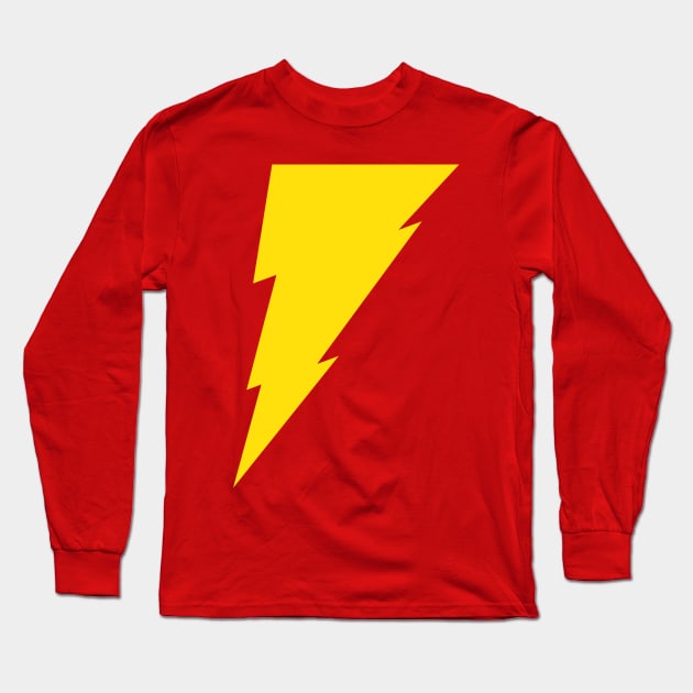 Shazam! flat Long Sleeve T-Shirt by DuncanMaclean